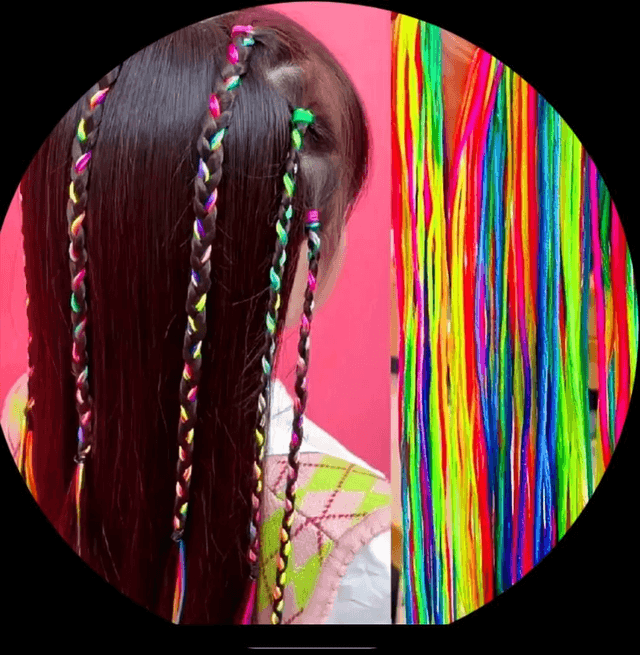 Kids’ Colourful Braided Hair Extensions | Kids’ Hair Accessories

