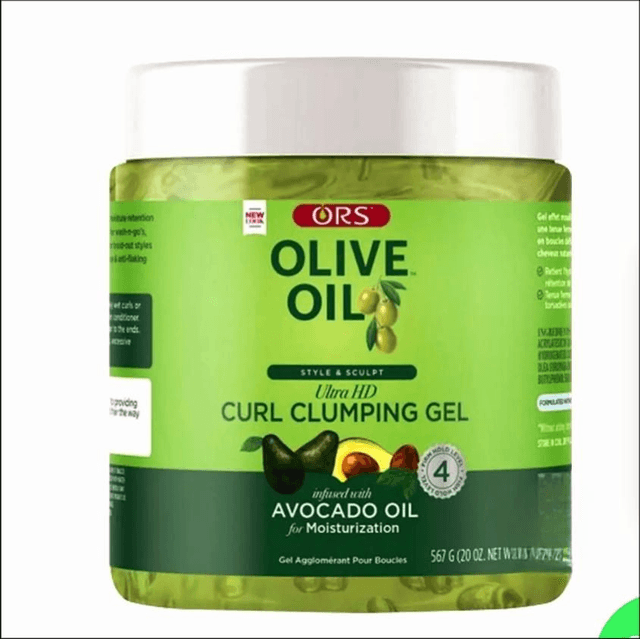 ORS Olive Oil Ultra HD Curl Clumping Gel – 567g | Smoothing Gel & Shine

