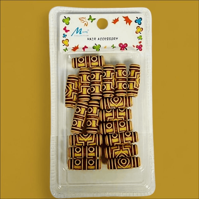 Murry Collection Hair Accessory Wooden Beads – Brown | Styling Beads

