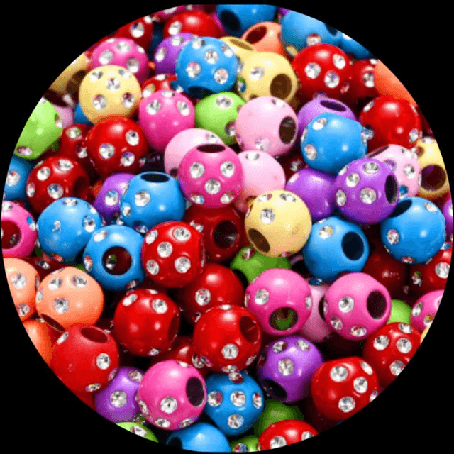 Dazzle Beads Set – Acrylic & Rhinestone Mix | Kids’ Accessories
