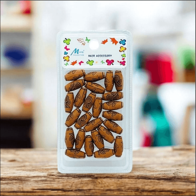 Murry Collection Hair Wooden Beads | Styling Beads

