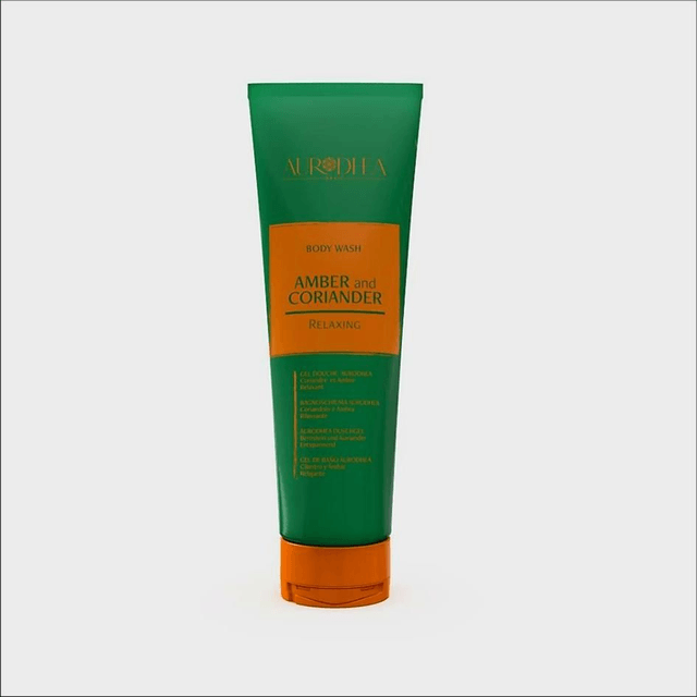 Aurodhea Amber & Coriander Body Wash – 250ML | Relaxing & Gentle Cleansing
