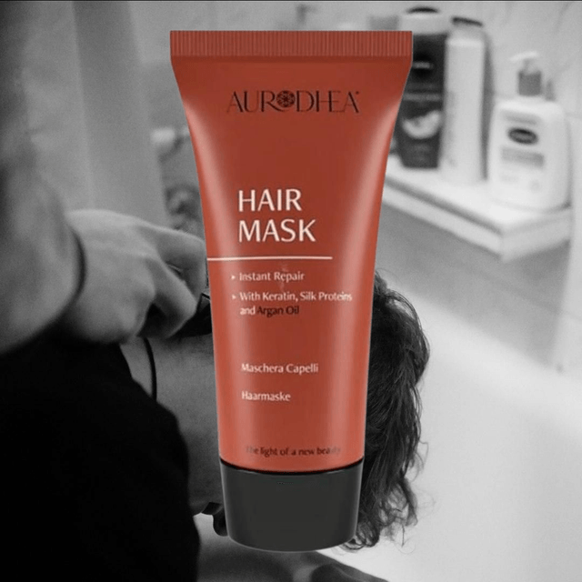Aurodhea Hair Mask with Keratin, Silk Proteins & Argan Oil – 30ML | Nourishing & Shampoo 