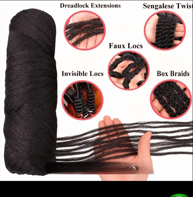 Brazil Wool Hair – 100% Acrylic Knitting Yarn 70g | Braided & Fashion
