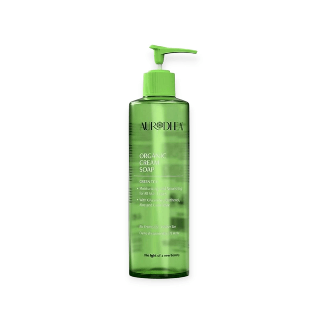 Aurodhea Organic Cream Soap – Green Tea 260ML | Nourishing & Hygiene

