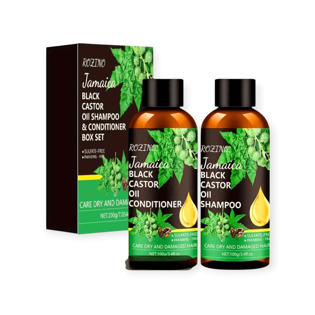 Rozino Black Castor Oil Shampoo & Conditioner | Haircare & Nourishment


