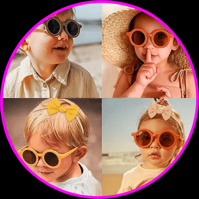 Kids’ Sunglasses & Bow Headband Set – Coral | Fashion & Accessories

