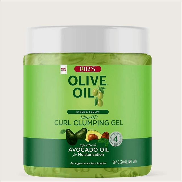 ORS Olive Oil Ultra HD Curl Clumping Gel – 567g | Smoothing Gel & Shine

