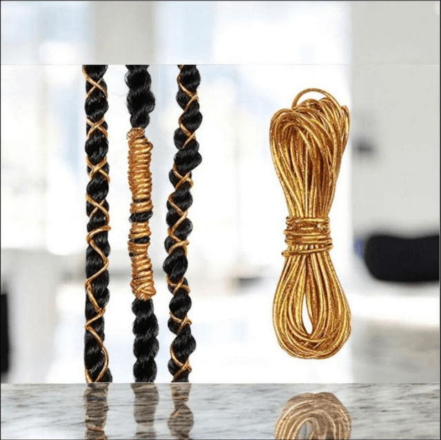 Magic Collection Braiding Cord BC002 – Gold | Hair Styling Accessories


