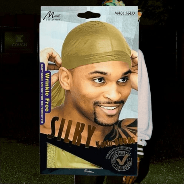 Murry Collection Silky Satin Durag – Gold | Hair Styling &amp; Protection

