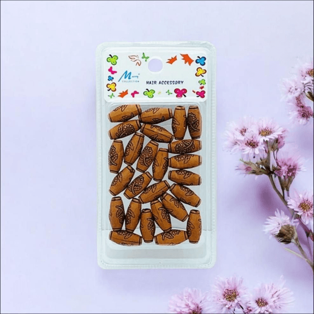 Murry Collection Hair Wooden Beads | Styling Beads


