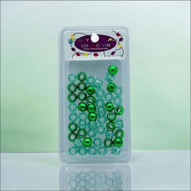 Magic Hair Beads MET2 – Green | Styling Accessories