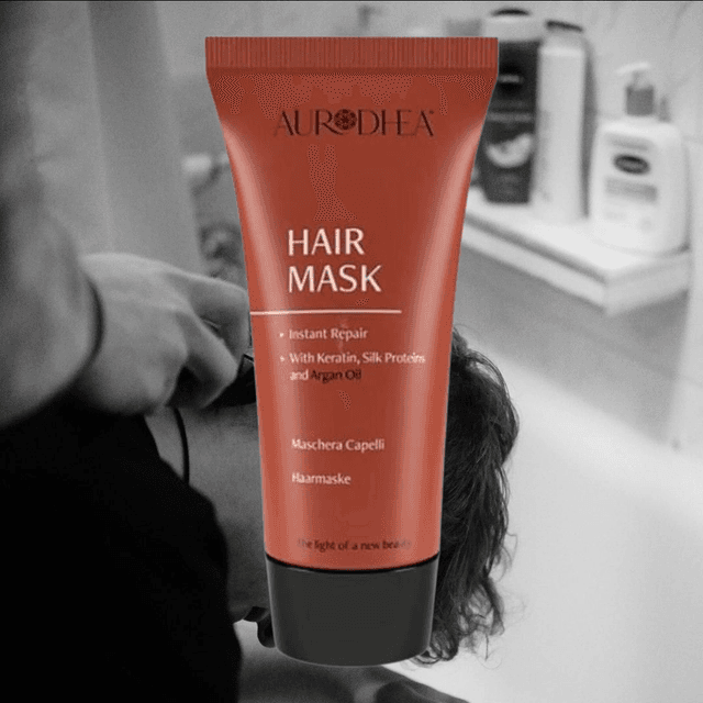 Aurodhea Hair Mask with Keratin, Silk Proteins &amp; Argan Oil – 30ML | Nourishing &amp; Shampoo 