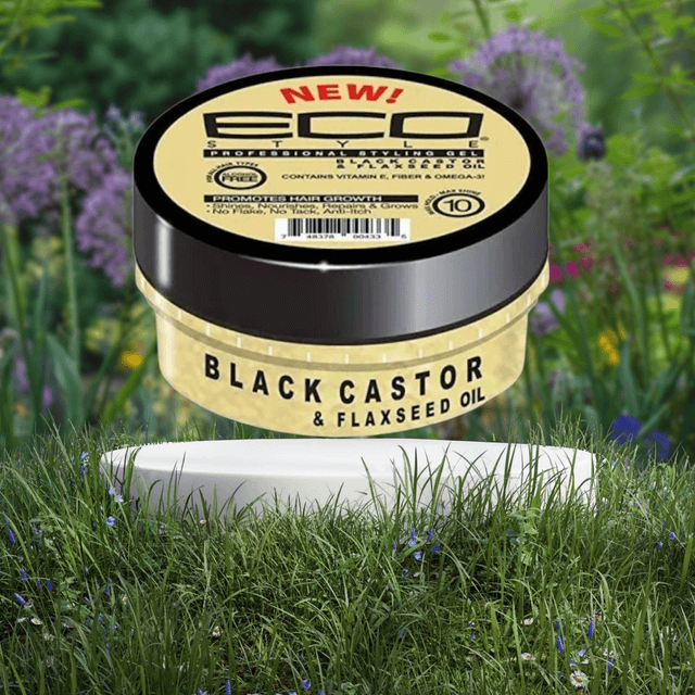 Eco Style Black Castor &amp; Flaxseed Oil Gel – 89ML | Styling Gel &amp; Cream

