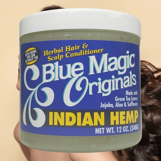 Blue Magic Original Indian Hemp – 12oz | Scalp Treatment &amp; Conditioner
