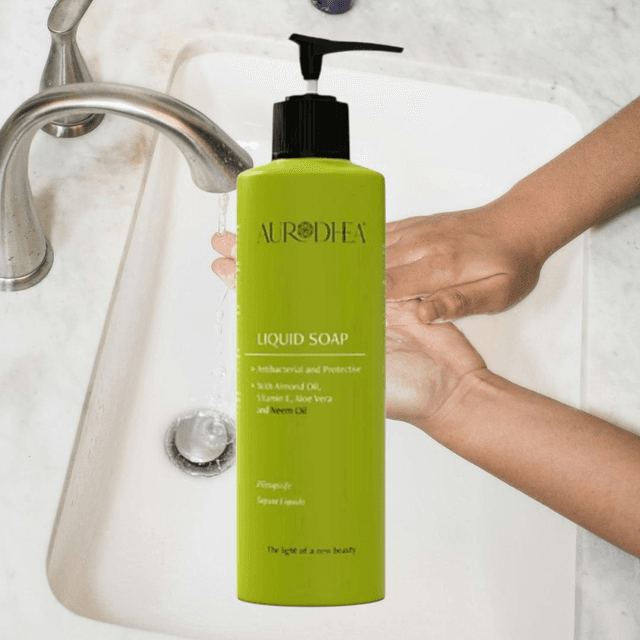 Aurodhea Liquid Soap – Almond &amp; Neem 260ML | Nourishing &amp; Hygiene
