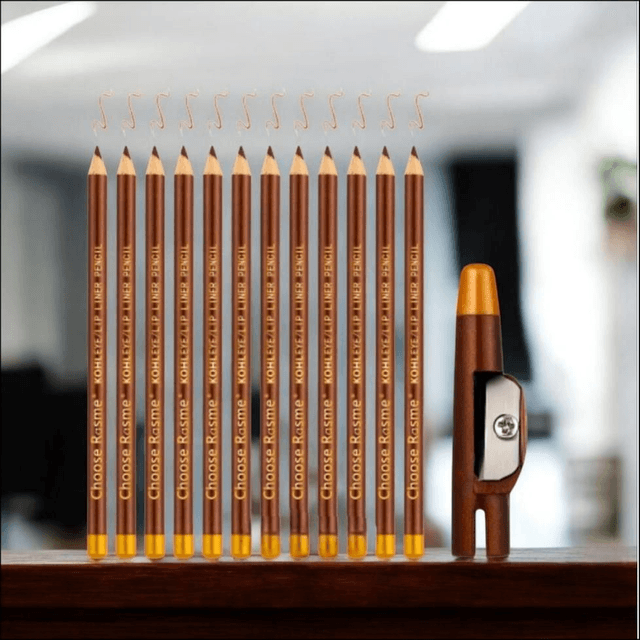 Rasme Kohl Eye &amp; Lip Liner Pencil – Brown (with Sharpener) | Makeup &amp; Cosmetic

